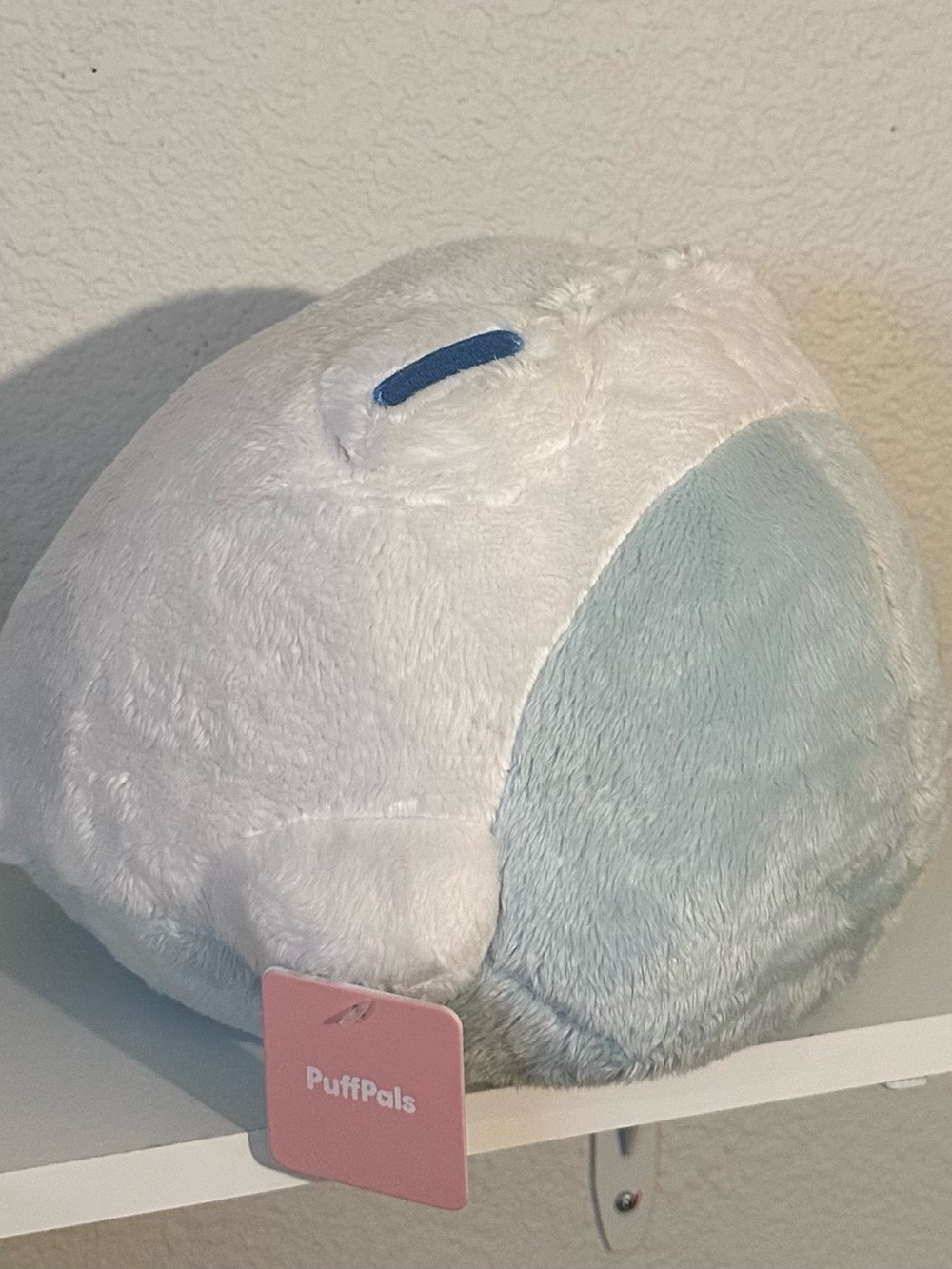 Fluffnest puffpals snow bean front plush